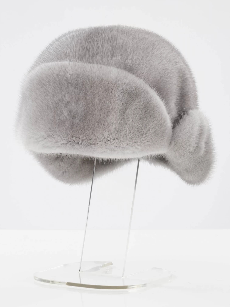 Головной убор из меха норки женский Зимушка, сапфировый, размер 60, артикул 50700-0