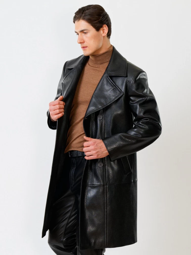 Демисезонный комплект мужской: Плащ Чикаго + Брюки 01, черный, р. 48, артикул 140250-4