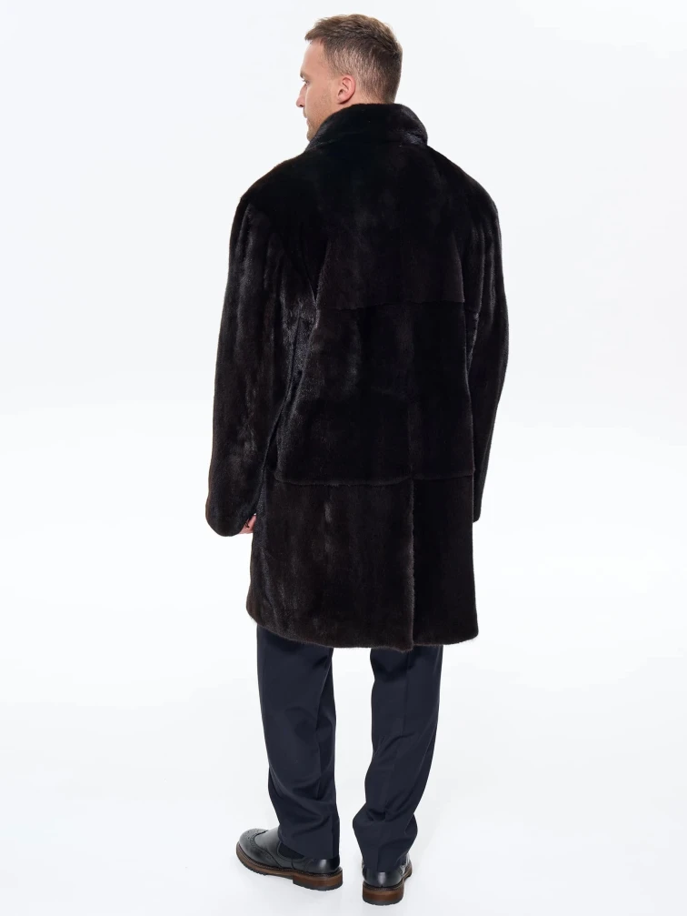 Черная мужская норковая шуба UNIFUR 7904, размер 54, артикул 34510-5