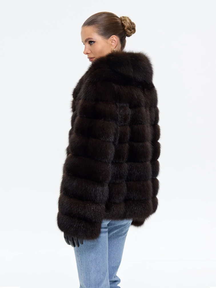 Женская шуба из меха куницы М561-630, натуральная, размер 50, артикул 64920-5