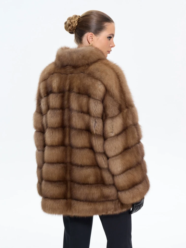 Женская шуба из меха куницы Л511-317, натуральная, размер 46, артикул 64880-4