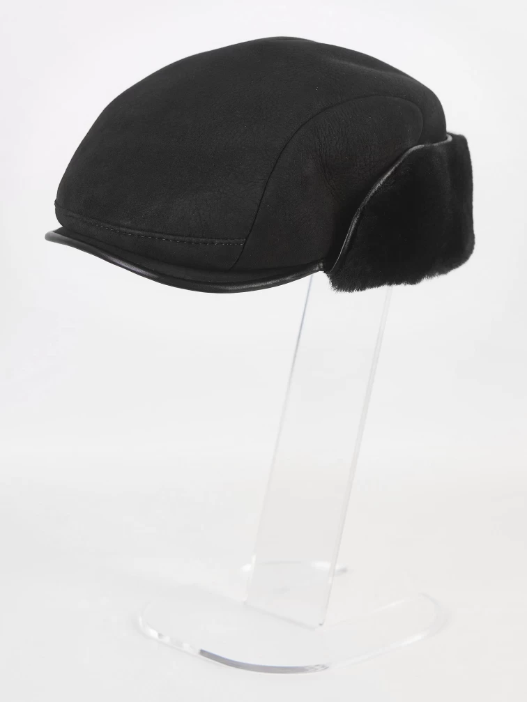 Головной убор из овчины меховой мужской Арт 132, черный, размер 60, артикул 51765-0