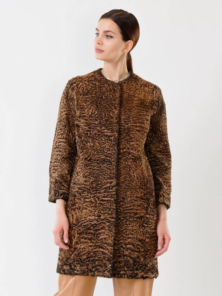 Шуба из меха каракуля женская 92, намибия, размер 40, артикул 22610-0