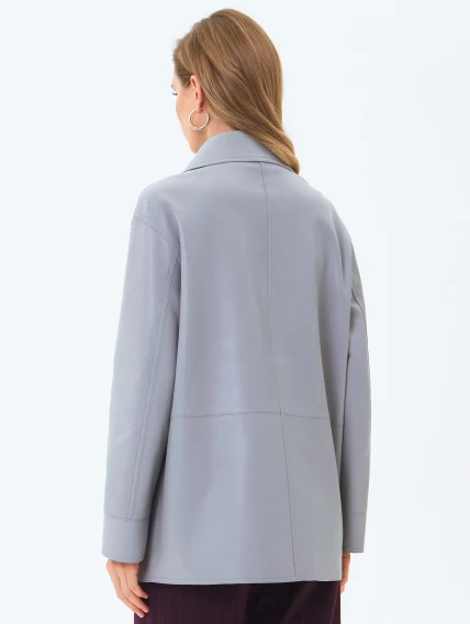 Кожаная куртка премиум класса для женщин 3092, серая, размер 46, артикул 24570-5