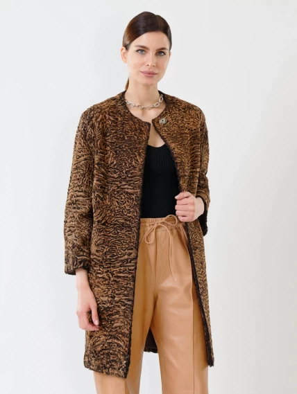 Шуба из меха каракуля женская 92, намибия, размер 40, артикул 22610-1