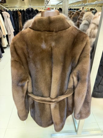 Короткий женский норковый пиджак М-102-2198-1