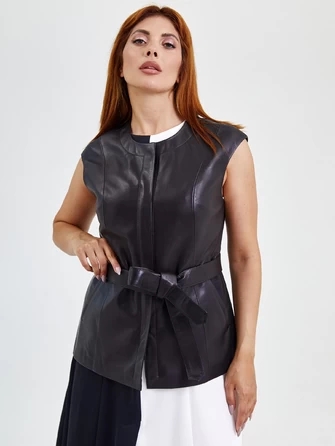 Женский жилет из натуральной кожи премиум класса 04-0