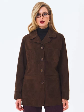 Замшевая куртка премиум класса для женщин 3092з-0