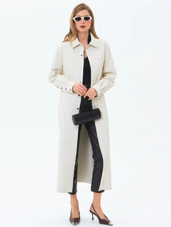 Плащ женский кожаный премиум класса 3091-1