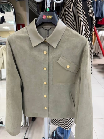 Короткая женская замшевая куртка 3111з-0