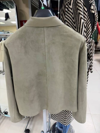 Короткая женская замшевая куртка 3111з-1