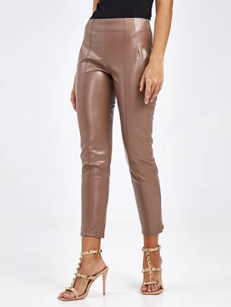 Кожаные брюки из экокожи для женщин 4820740-1